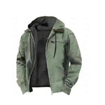 Multi-Color Digital Printing Hooded Sweater Brown Lining Cotton-padded Jacket