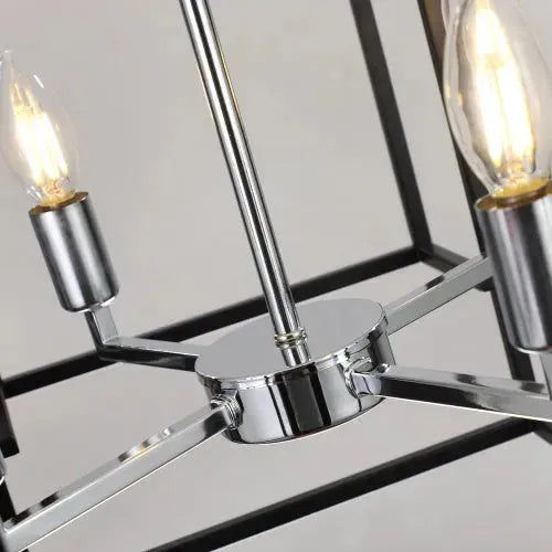 8 Lantern Tiered Chandeliers, Industrial Farmhouse Chandeliers - EX-STOCK CANADA