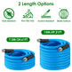 25FT-50FT Options -- 1Pc Non-Expanding Flexible Garden Hose Heavy Duty PVC Water Hose Leak-Resistant Kink-Free All-weather Burst 500PSI EX-STOCK