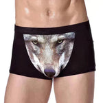 Printed Wolf Head Big Bird  Men's Boxer Briefs Underwear - EX-STOCK CANADA