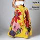 Elegant Bottoms Skirt Floral Long Maxi prairie Skirt - EX-STOCK CANADA