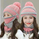 Winter Hat For Women 3pcs Knitted Beanie Hat Scarf Set Warm Hat - EX-STOCK CANADA