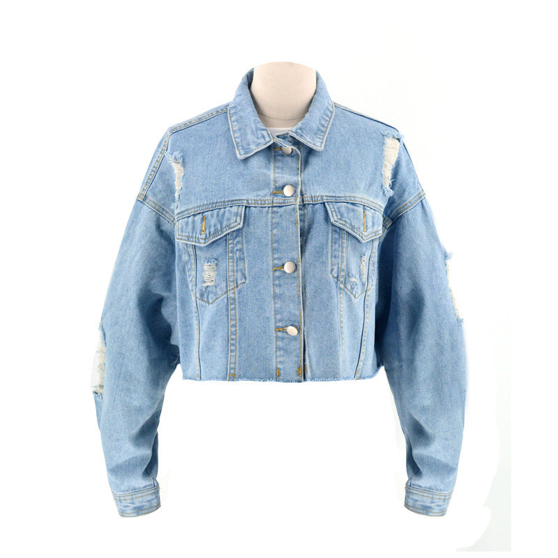 Denim Jacket Women European And American Foreign Trade EX-STOCK Canada 