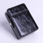 Bag Metal Clip Leather Cigarette Flip Cigarette Case