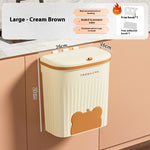 Wall-mounted Household Toilet Kitchen Waste Storage Bucket With Lid EX-STOCK Canada 