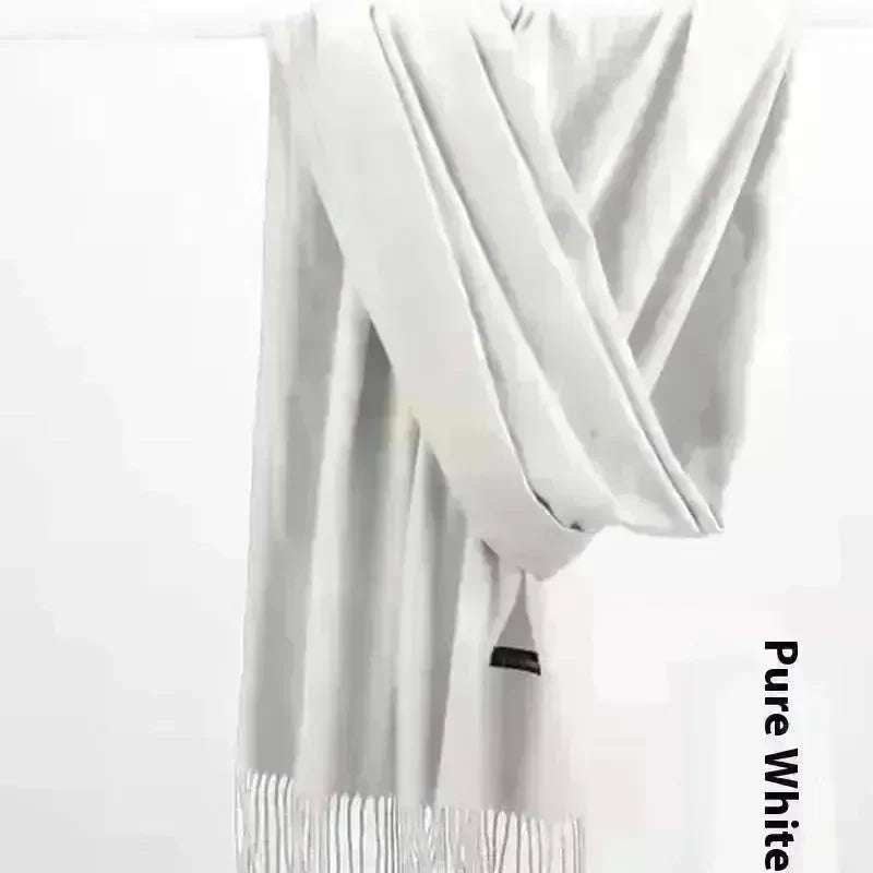 Pure Color Warm Keeping Scarf All-match Cashmere Shawl - EX-STOCK CANADA