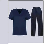 Women Nurse Uniform Female Hospital Nurse Costume V Neck Top Pants Set Nursing Uniforms Women Scrubs Set for Beauty Salon Massaging Workwear - EX-STOCK CANADA