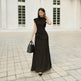 Women's Pleated Round Neck Sleeveless Irregular Dress EX-STOCK Canada 