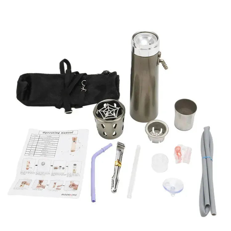Portable Car Anti-tropical Hook Can Be Held With LED Light Plastic Hookah Set - EX-STOCK CANADA