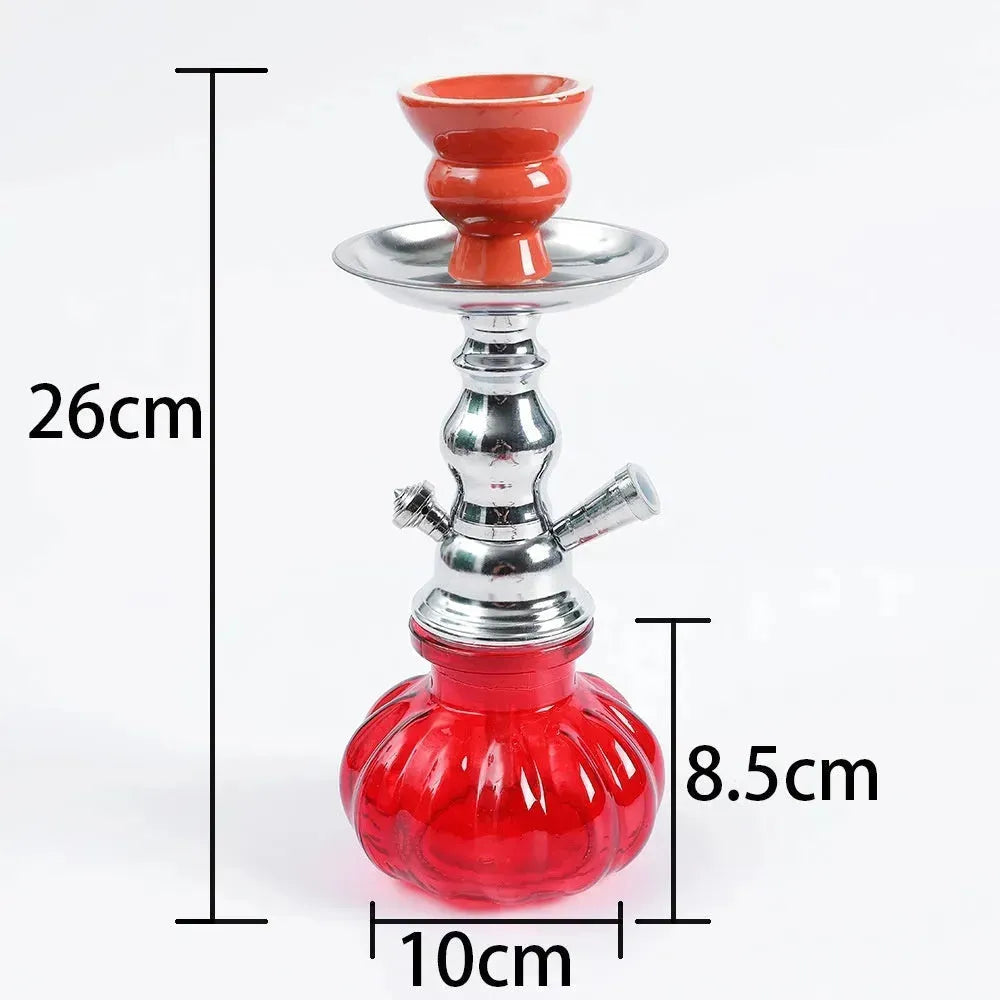 Small Size Iron Single And Double Pipe Hookah Suit - EX-STOCK CANADA