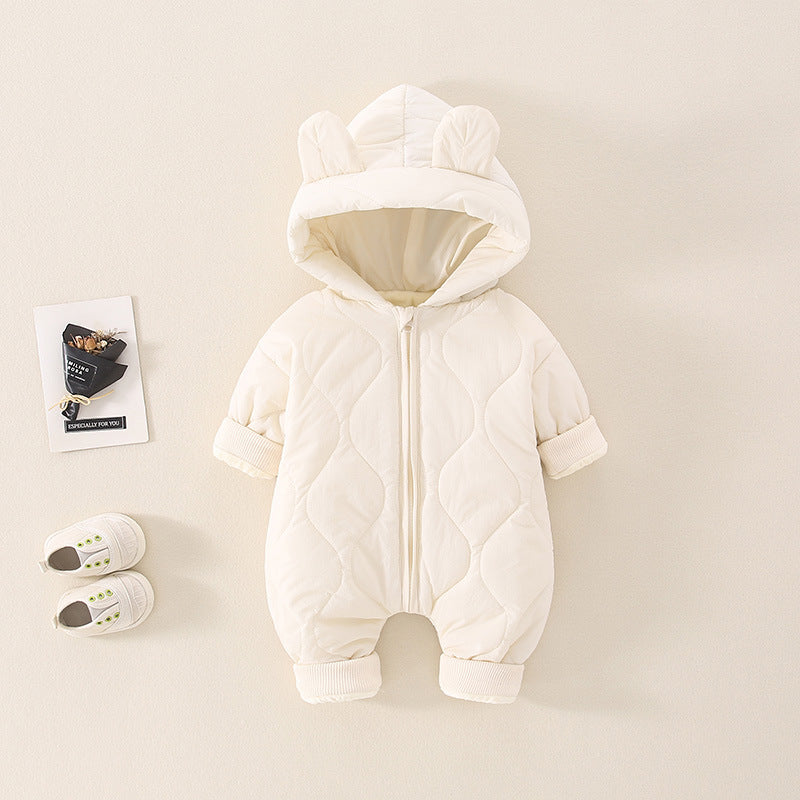 Baby Autumn And Winter Rompers Thermal Clothes | EX-STOCK product gallery photo 3