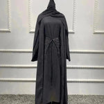 Arab3 piece set ArabDubai Abaya dress with Turban Embellished Abaya