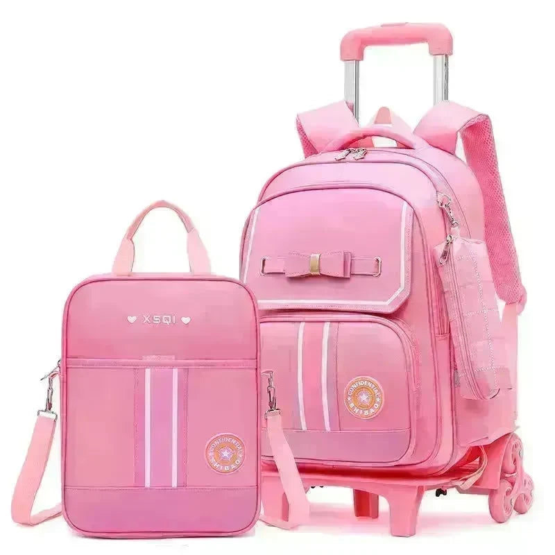 Primary School Children Burden-relieving Trolley Backpack Lunch Box Bag for Kids - EX-STOCK CANADA