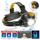 LED Headlamp Rechargeable Head Torch Zoom Headlight Lamp Powerful Flashlight Fishling Driving Camping Light With 3 Modes Work Light EX-STOCK