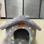 Casa de perro plegable Cama de gato Cat de invierno Villa de invierno Villa Sleep Kennel Nido removible Suministro
