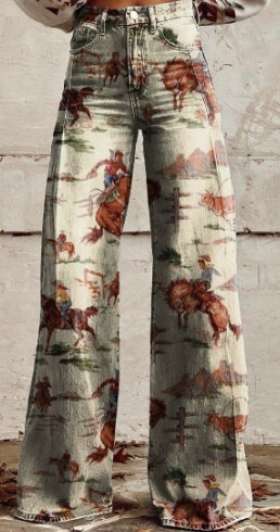 Women's Casual Pants Thin Imitation Jeans EX-STOCK Canada 
