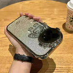 Glitter Astronaut Camera Stand Phone Case Invisible Lens Soft Cover - EX-STOCK CANADA