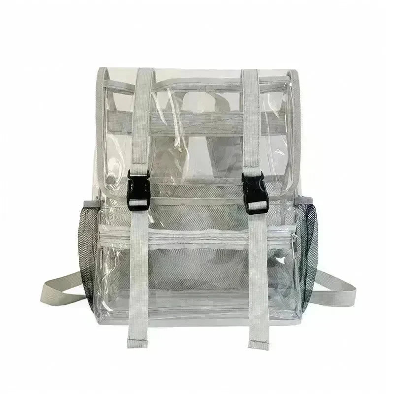 Boy And Girl's Fashion Transparent Flap Travel School Duffel Bag Backpack - EX-STOCK CANADA