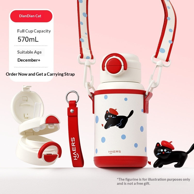 Kids Cute Cartoon Insulated Thermos Water Bottle – 316 Stainless Steel, 570/580ml | 8 Designs
