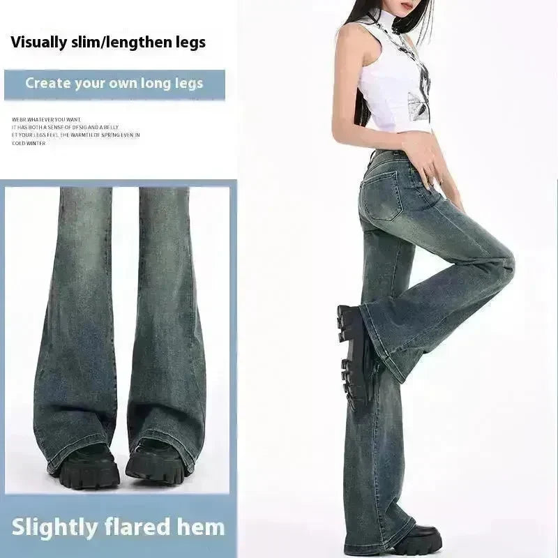High Street Hot Girl Loose Retro Skinny Baggy Jeans Pant For Women - EX-STOCK CANADA