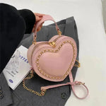 Moda de la mujer Cadena en forma de corazón de la cadena Messenger Messenger Crossbody
