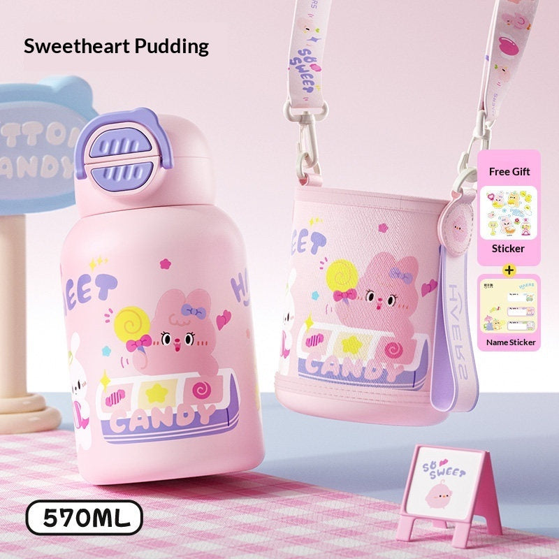 Kids Cute Cartoon Insulated Thermos Water Bottle – 316 Stainless Steel, 570/580ml | 11 Designs 2