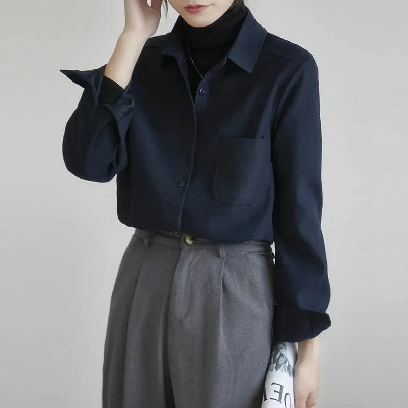 New Autumn And Winter Bandage Dress Shirt For Women - EX-STOCK CANADA