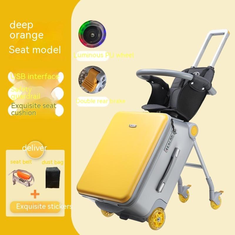 I bambini possono sedersi e viaggiare con valigia carrello multifunzionale | EX-STOCK Canada 