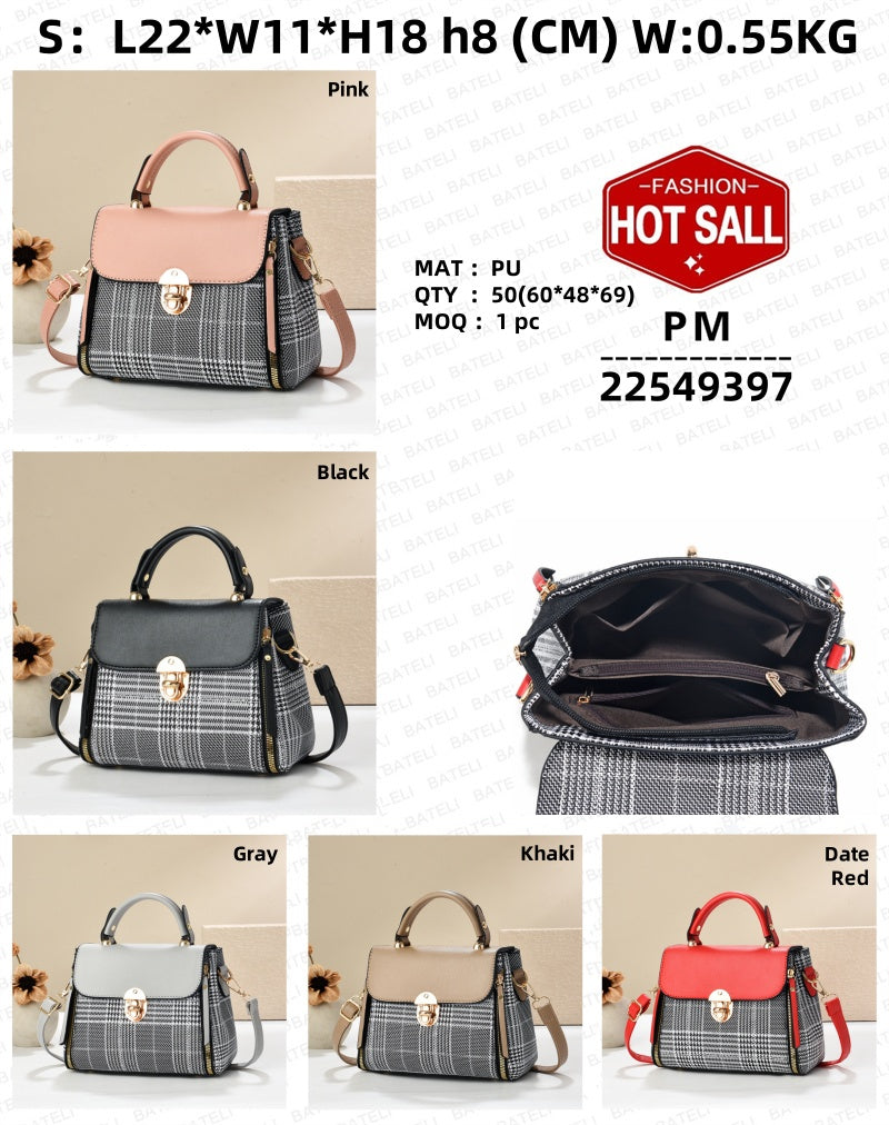 Bolso de Señora Estilo Sobre a la Moda - Bolso de Hombro de Moda para Mujer en Cuero, Bolso Casual Femenino, Tote para Compras, Bolso Personalizado para Ir de ComprasEX-STOCK Canada 