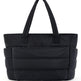 Black Large Capacity Quilted Puffer Tote Bag for Women – Multi-Pocket Shoulder Bag | 9 Colours