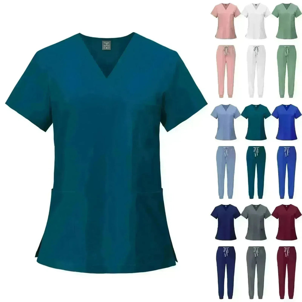 Quick-drying T-shirt Surgical Clothes Oral Nurse Doctor Work Clothes Pet Hospital Work EX-STOCK