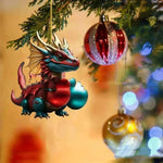 Decoraciones navideñas colgante dragón acrílico