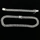 Flat Cuban Link Chain Diamond Bracelet - EX-STOCK CANADA