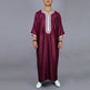Traditional Arab Thobe for Men, Muslim Long Robe Middle Eastern Style