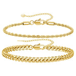 New Men's Cuban Chain Bracelet Set EX-STOCK Canada 