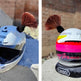 Fluorescent yellow helmet pigtail decoration accessory