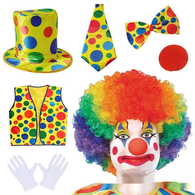 Halloween Clown Wig Dress Up Costume EX-STOCK