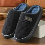 Zapatillas caseras para hombres zapatos de casa de lujo cálidos de invierno zapatillas de dormitorio de piso sin deslizamiento de interior