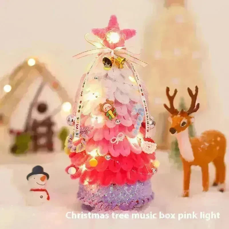 Shop Handmade Vintage Christmas Tree Music Box with Light Xmas Gift Ideas and decorations - EX-STOCK CANADA
