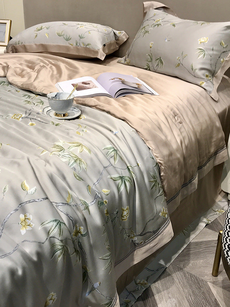 High-end Tencel Summer Cooling Duvet Four-piece Set EX-STOCK Canada 