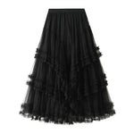 Slimming Multi-layer Gauze Skirt High-grade Midi Tulle Skirt - EX-STOCK CANADA