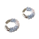 Colored Beaded Earrings Copper White Gold Plated - EX-STOCK CANADA