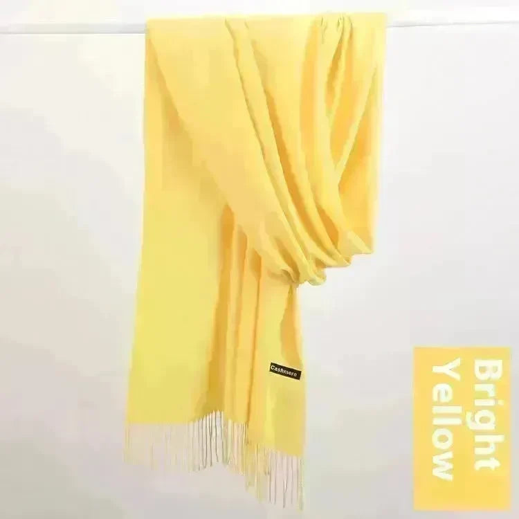 Pure Color Warm Keeping Scarf All-match Cashmere Shawl - EX-STOCK CANADA