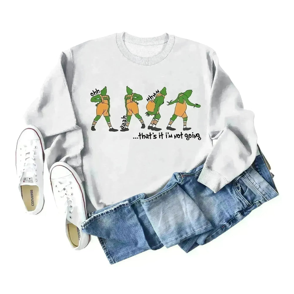 Women's Christmas Printed Long Sleeved  Pullover Sweatshirt - EX-STOCK CANADA