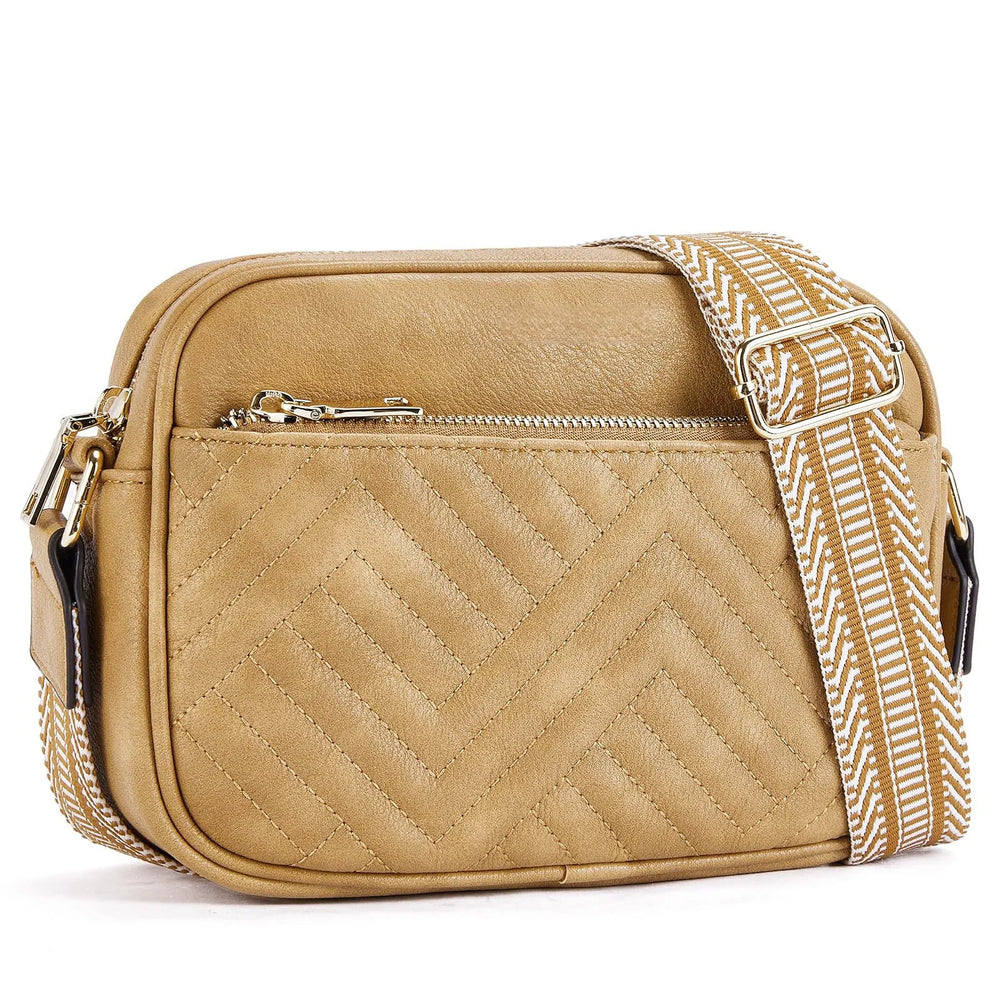 Daily Matching PU Leather Business Commute Zipper Crossbody Bags for women - EX-STOCK CANADA