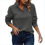 Amazon Best-selling Zip-neck Solid Color Hoodie For Women In Europe And America EX-STOCK Canada 