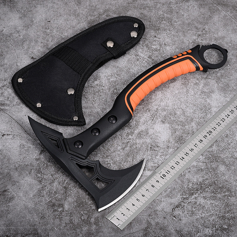 Multi-tool camping axe with composite handle