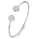 Moissanite Minimalist Platinum Bracelet – S925 Silver & GRA Certified