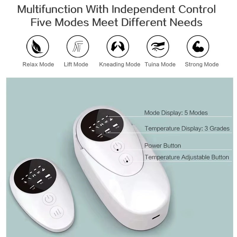 Leg Circulation Relaxation Massager Electric Leg Heat Vibration Calf Muscle Air Compression Leg Massage EX-STOCK Canada 