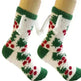 Soft Carton Christmas-themed Fleece Winter Home socks for Women - EX-STOCK CANADA